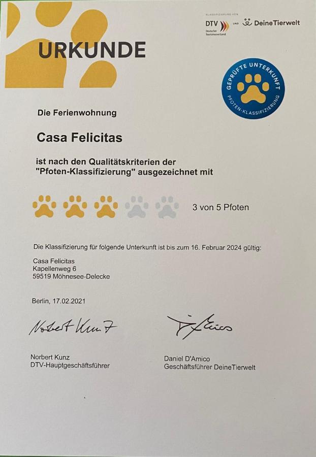 Casa Felicitas - Ferienwohnung & Studio Möhnesee Dış mekan fotoğraf